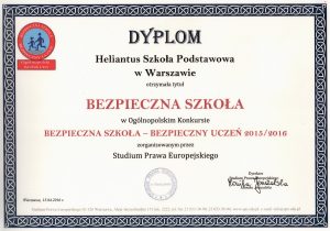 Ogólnopolski Konkurs Bezpieczna Szkoła - Bezpieczny uczeń